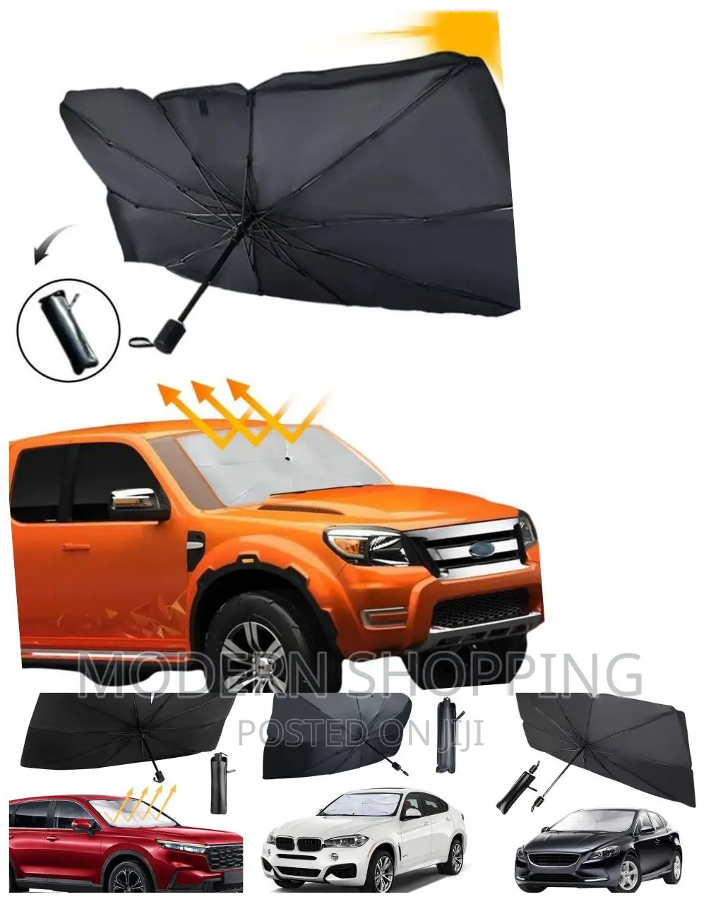 Foldable Car Sunshade Umbrella