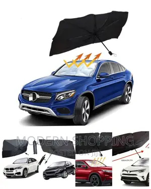 Photo - Foldable Car Sunshade Umbrella