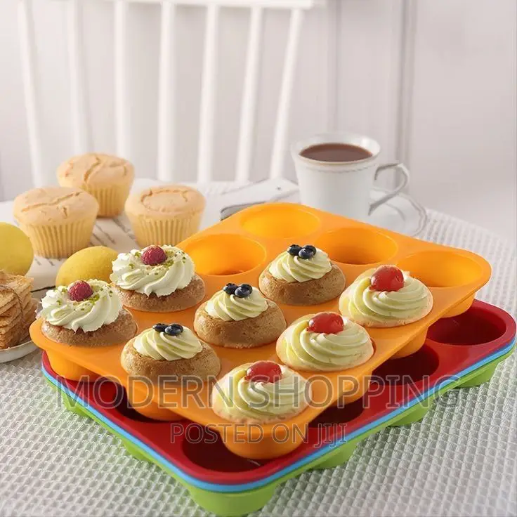 12 Cup Baking Silicon Mold