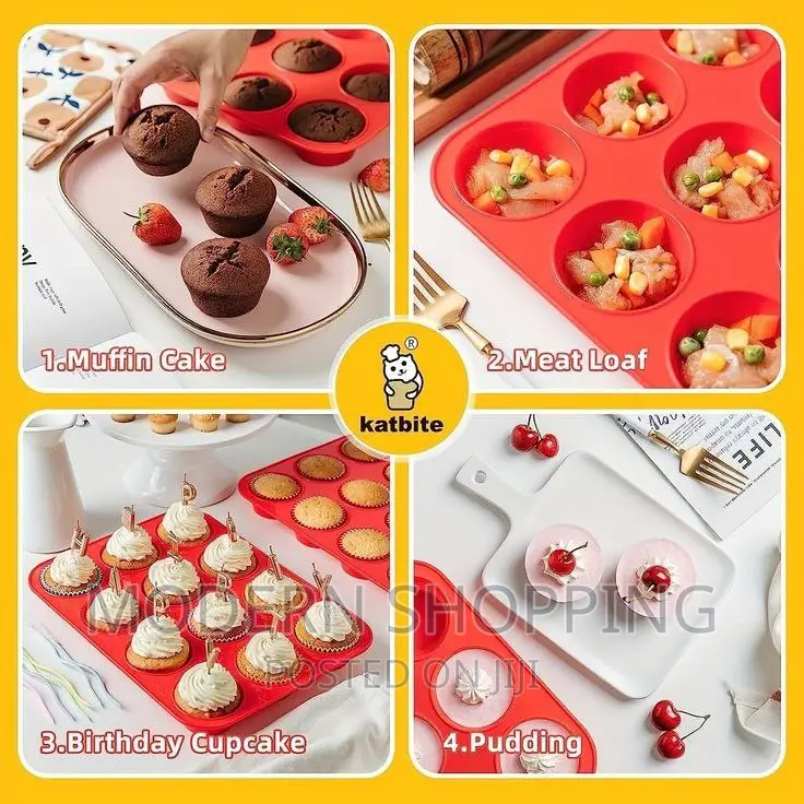 12 Cup Baking Silicon Mold