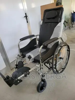 Commode Chair/3in 1 Wheelchair, 180° Adjustable Full Lay