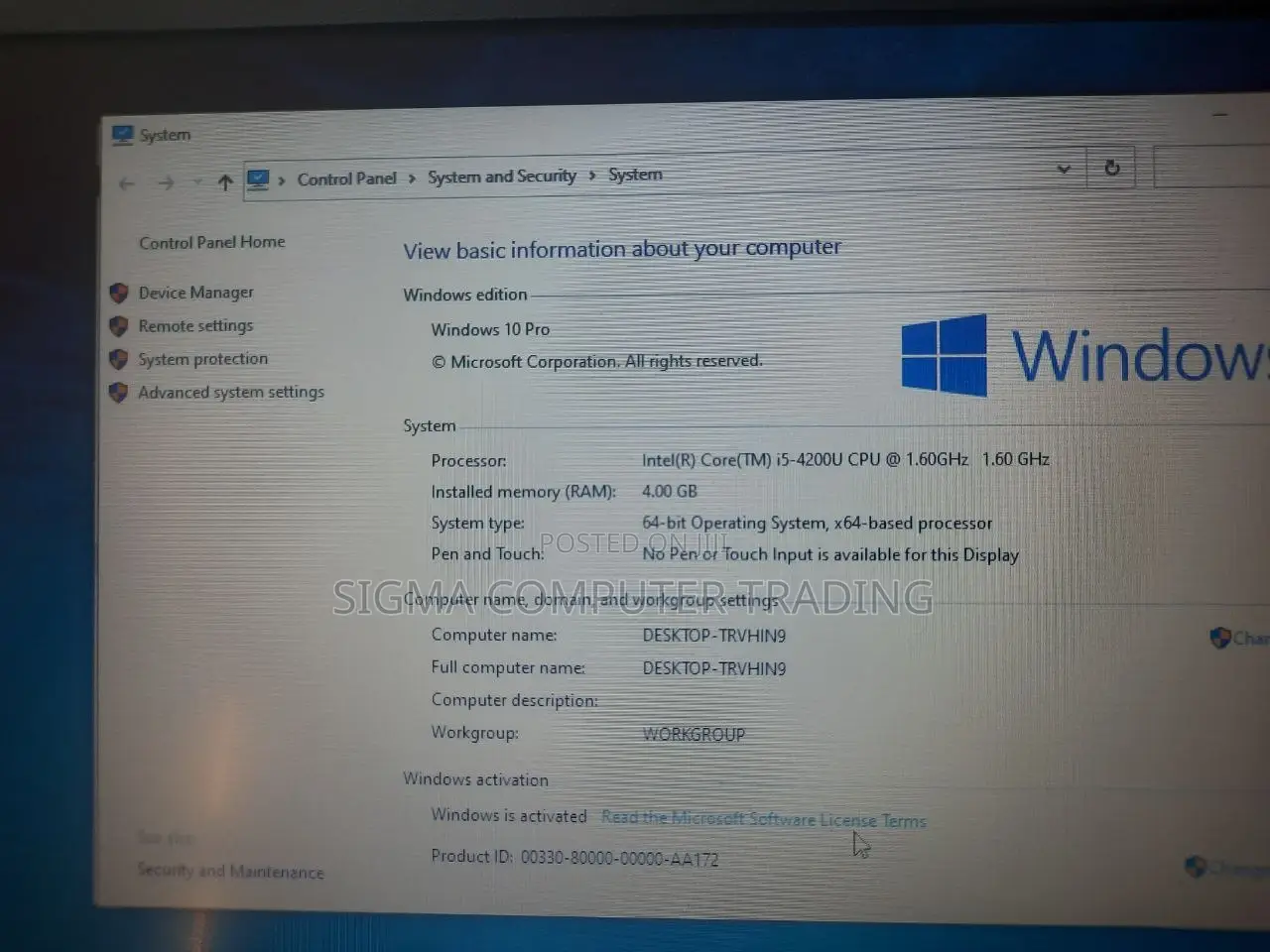 New Laptop Dell Latitude 5310 4GB Intel Core I5 HDD 500GB