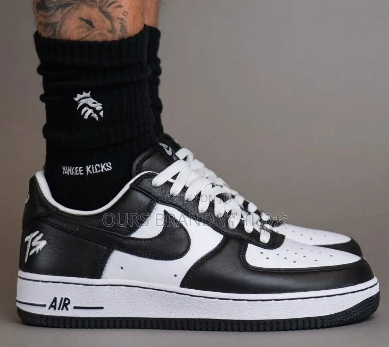 Nike Air Force 1 Low X Terror Squad ‘Black White’ Shoes
