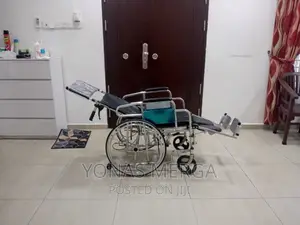 Toilet Comfort Wheelchair User Enabling Them to Lay On_ Back