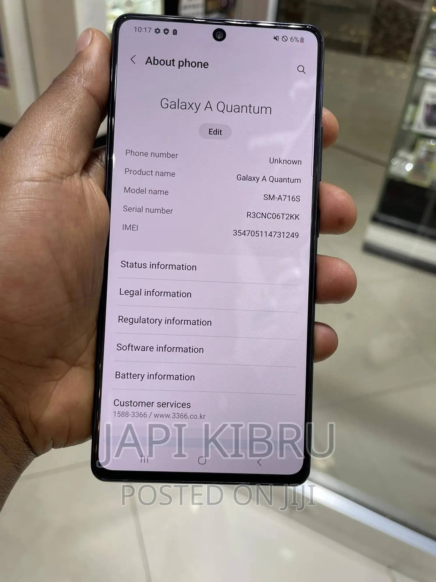 New Samsung Galaxy A71 5G UW 128 GB Black