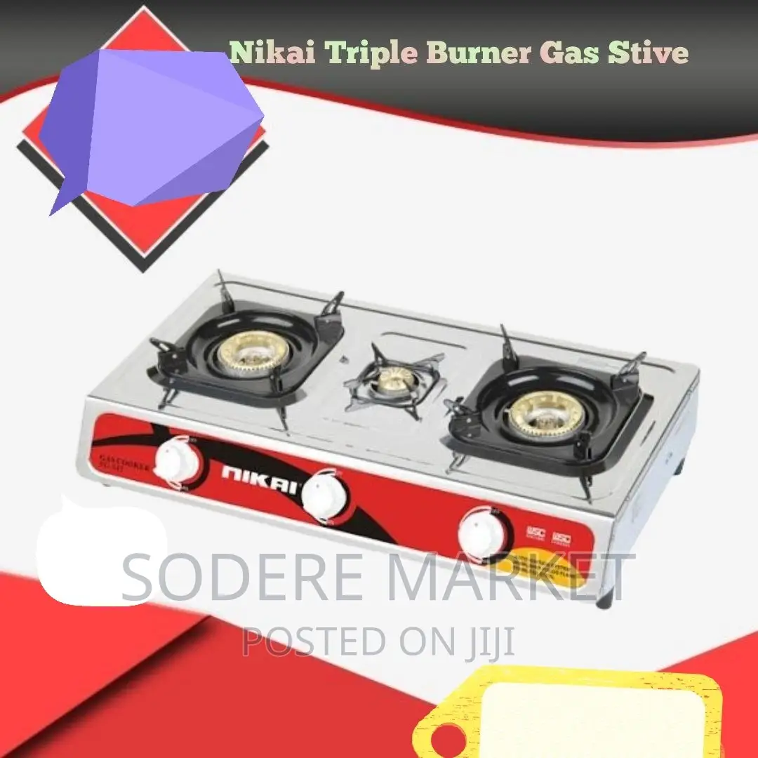 Nikia Triple Burner Gas Stove