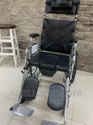 Full-Reclining Wheelchair=Commode Wheelchair=Used Wheelchair