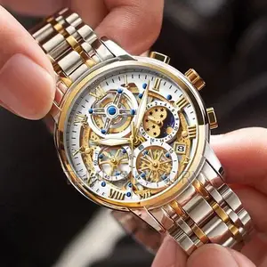 LIGE Luxury Men Watch Fashion Calendar Wristwatch