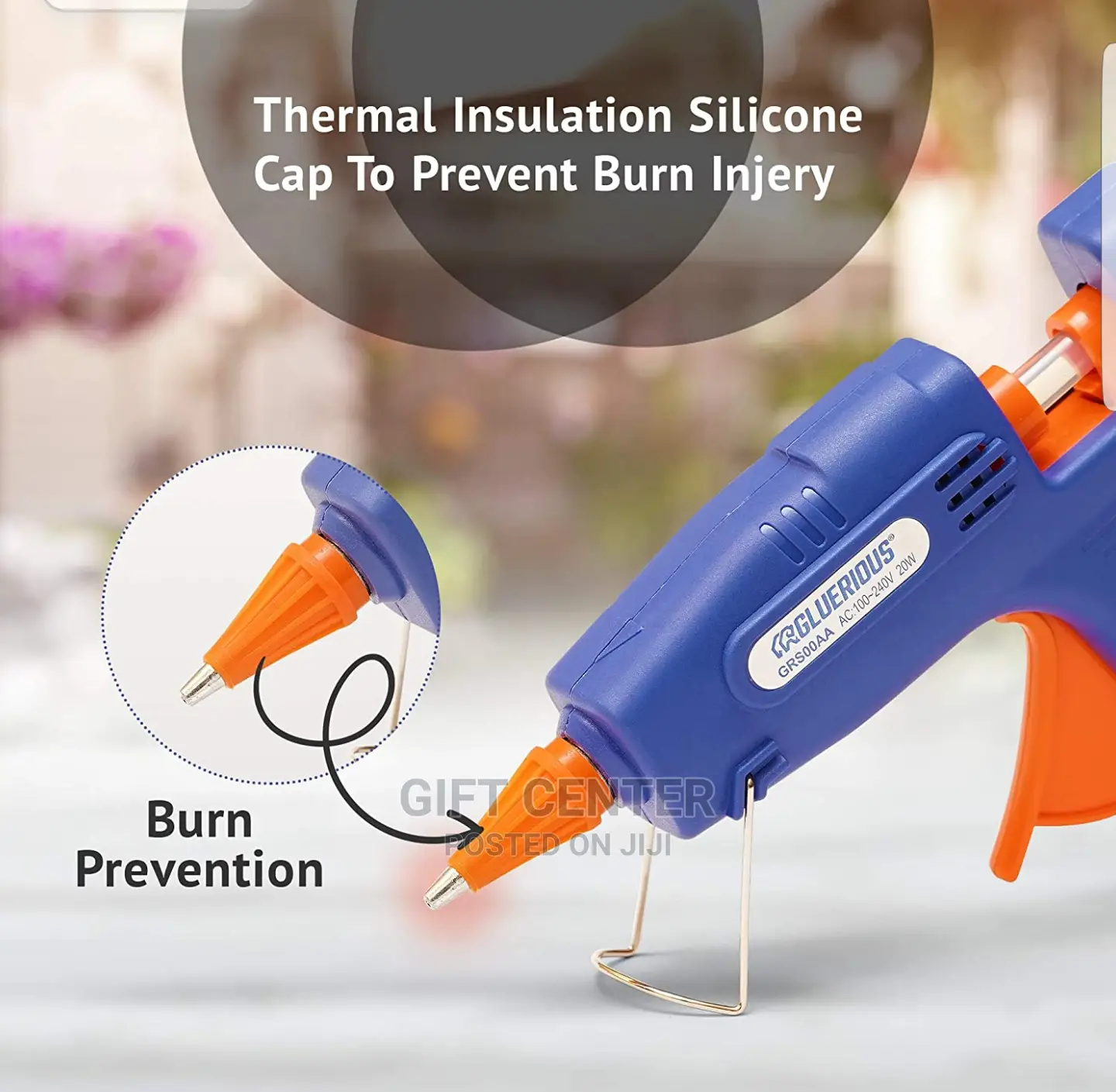 100watt Hot Glue Gun With 5 PCS Hot Melt Glue Stick Diycraft