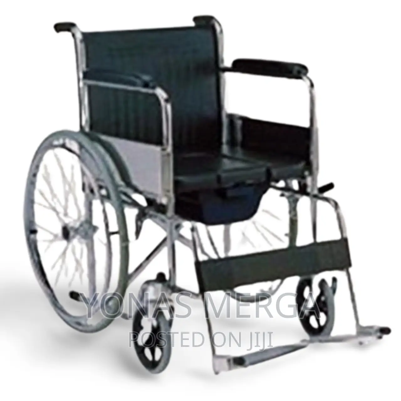 2 in 1 Foldable Wheelchair for Reqular and Commode Use