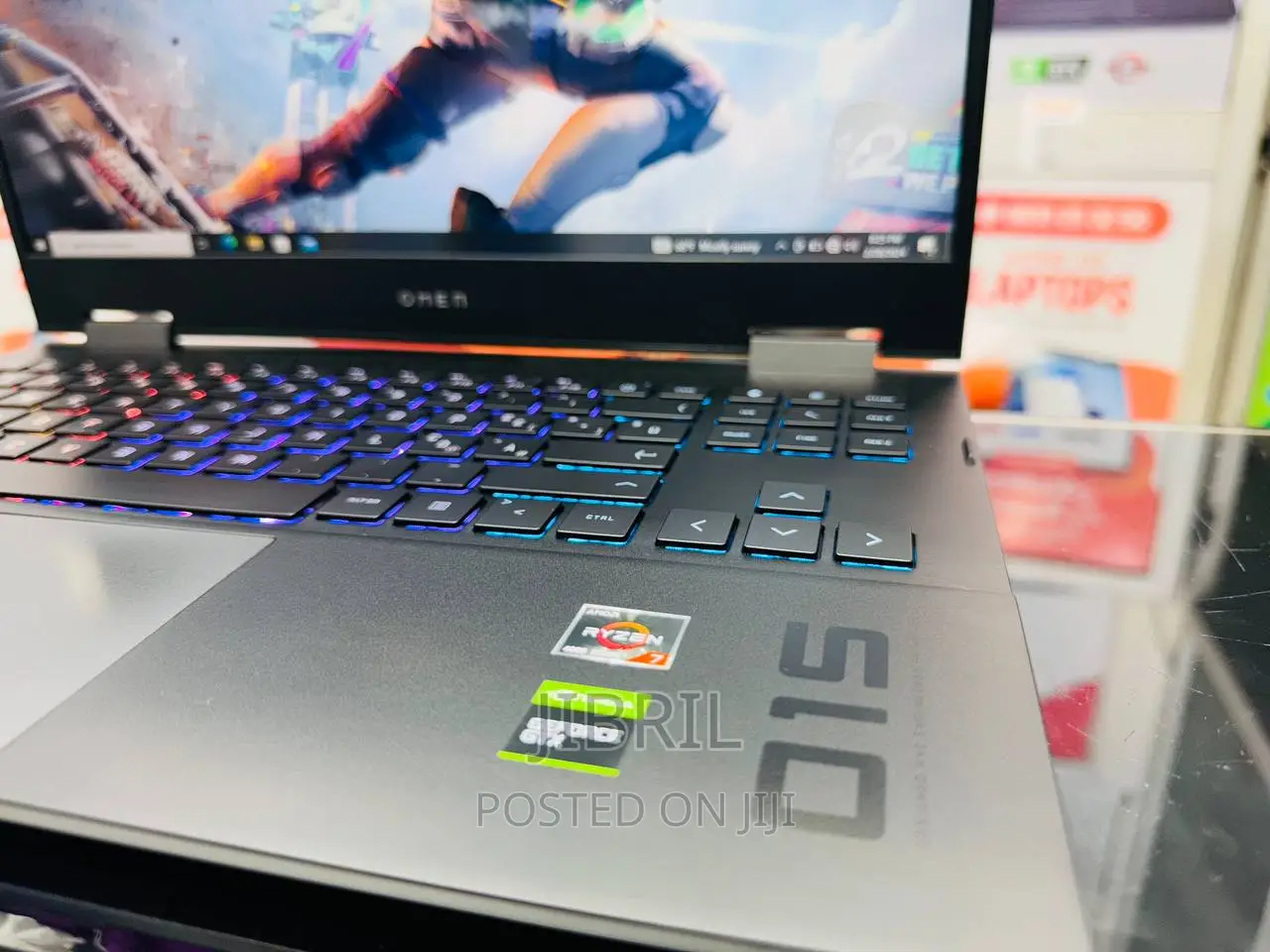 New Laptop HP Omen 15 16GB AMD Ryzen 7 SSD 512GB