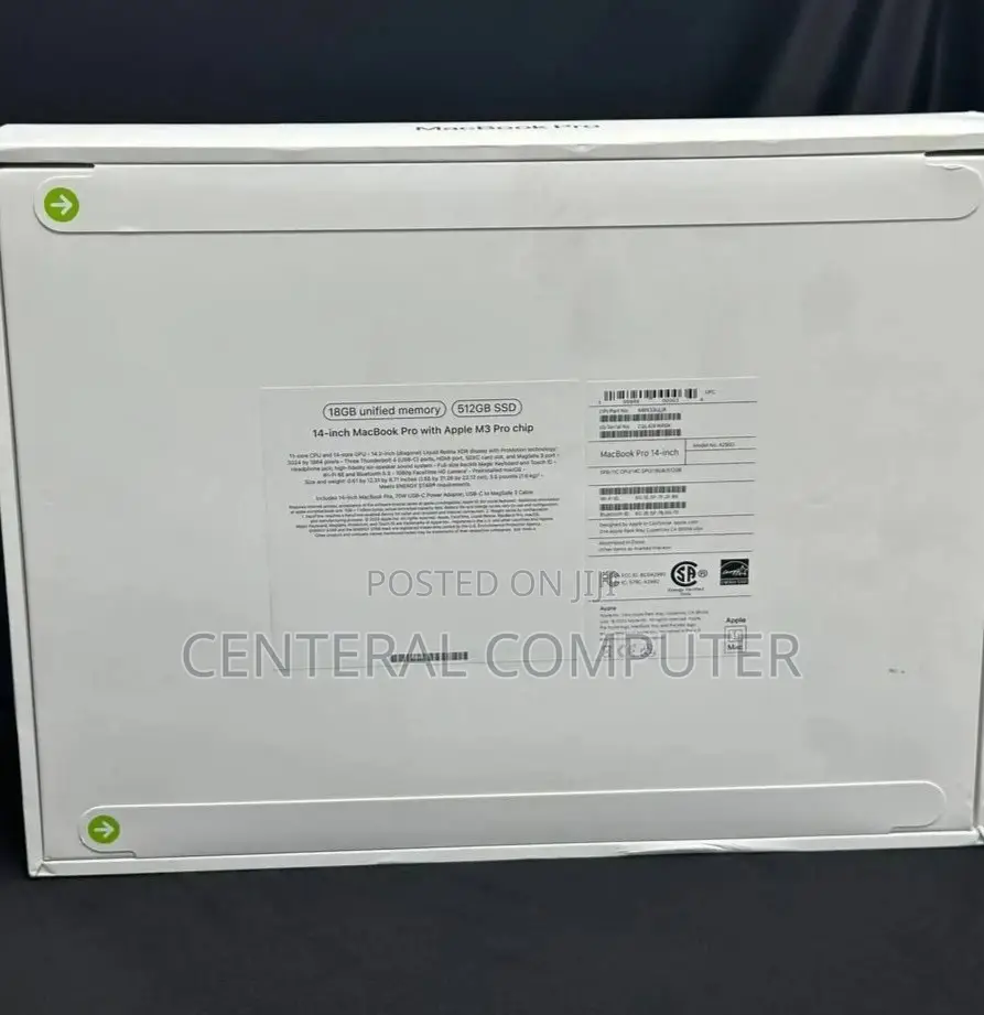 New Laptop Apple MacBook Pro 2023 M3 14-Inch 16GB Apple M3 SSD 1T