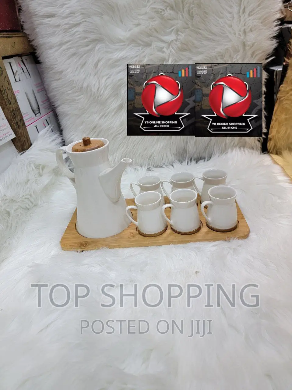 Luxurious Tea Set የሾይ ሲኒ ከነ ማቅረቢያ ጆግ