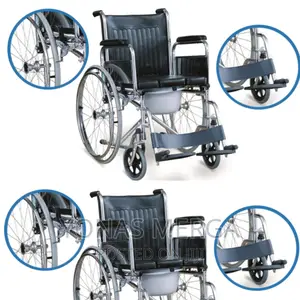 Toilet Wheelchair Steel Frame for High Strength Durability