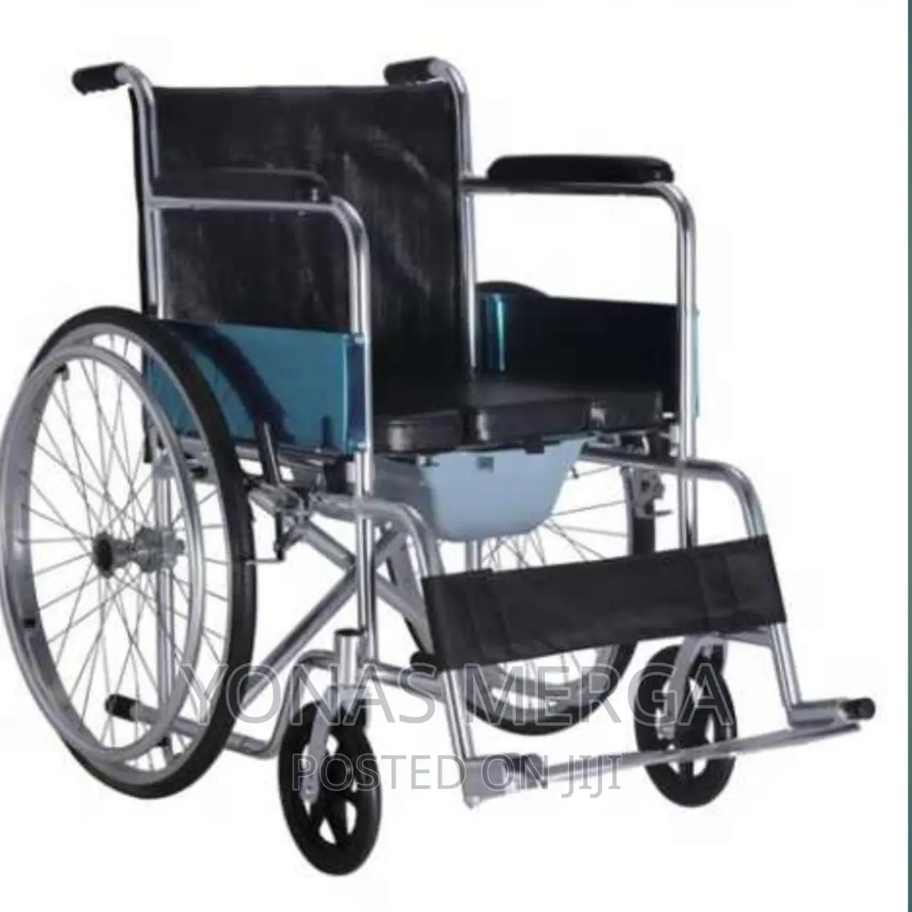 Toilet Folding Wheelchair, Seat Width: 24 Inch,/Number: 90