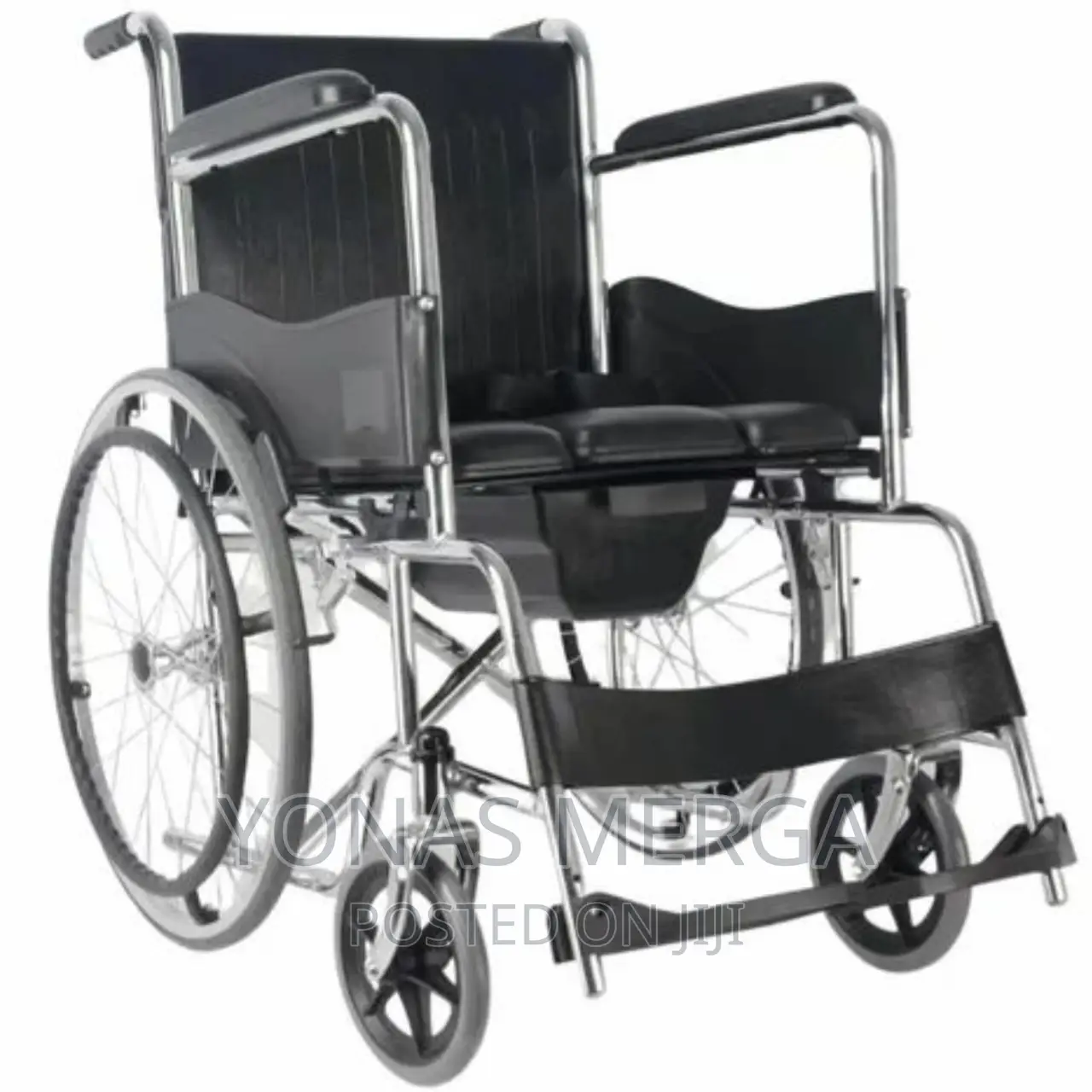 Toilet Wheelchair TERREX 8”Castor With PU Tubeless Tyres24′′