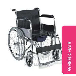 Toilet Steel Commode Wheelchair 20KG -Capacity 150KG(MO608)