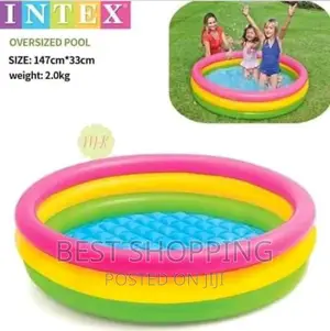 Photo - Ring Pool Plastic Inflatable የልጆች መዋኛ ገንዳ