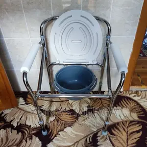 Photo - Injury/Surgery Person Foldable Stainless Steel Commode Chair