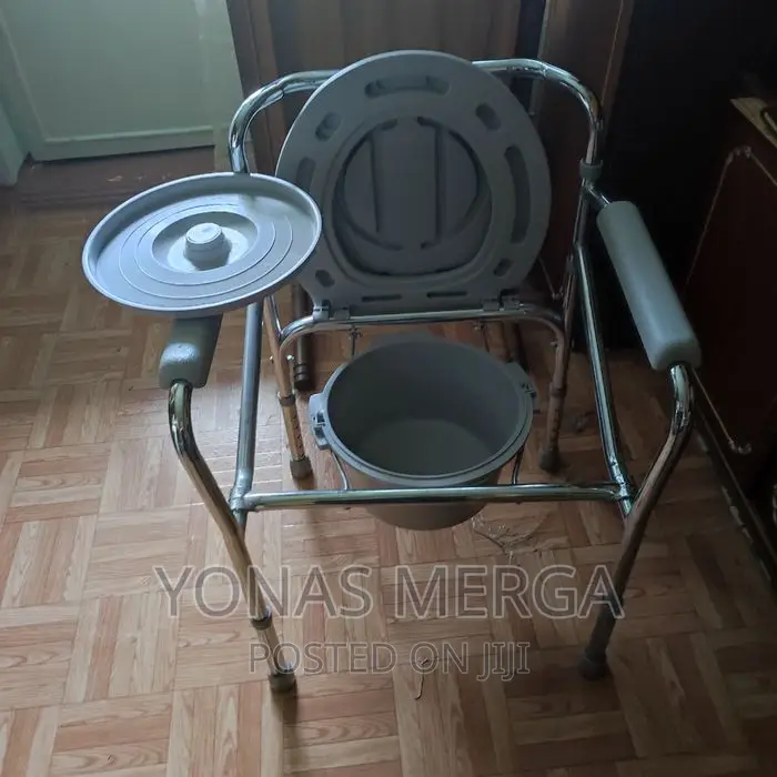 Stainless Steel Commode Chair, Size: 22x26x20 Inch