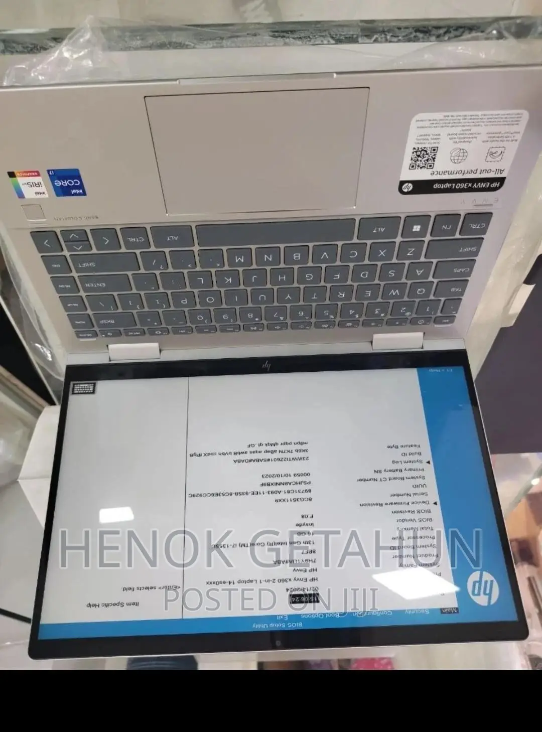 New Laptop HP Envy X360 16GB Intel Core i7 SSD 1T