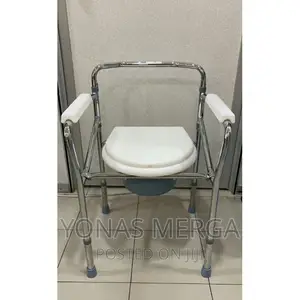 Commode With Wheel
Steel Body
Side Arm Support
Foldable