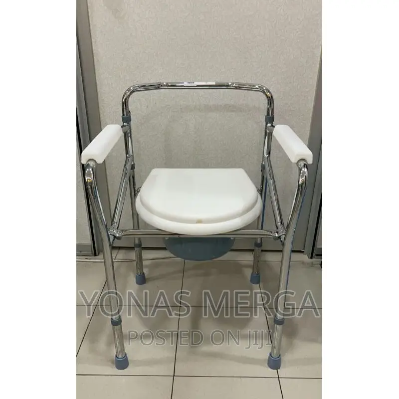 Commode With Wheel
Steel Body
Side Arm Support
Foldable