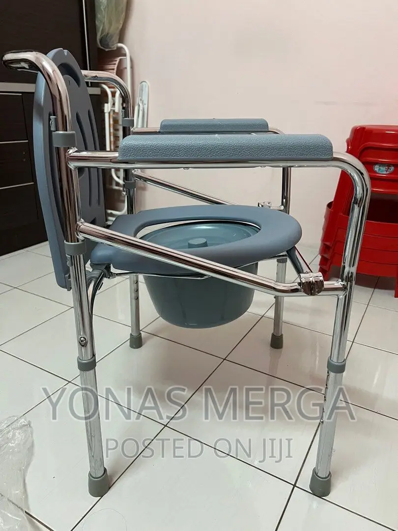 Commode With Wheel
Steel Body
Side Arm Support
Foldable