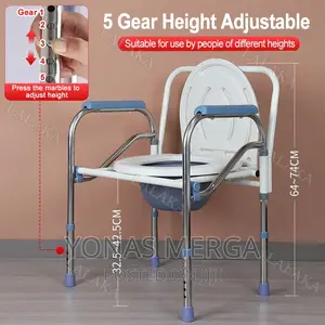 Photo - Toilet /Commode Chair Light and Foldable for Easy Keeping.