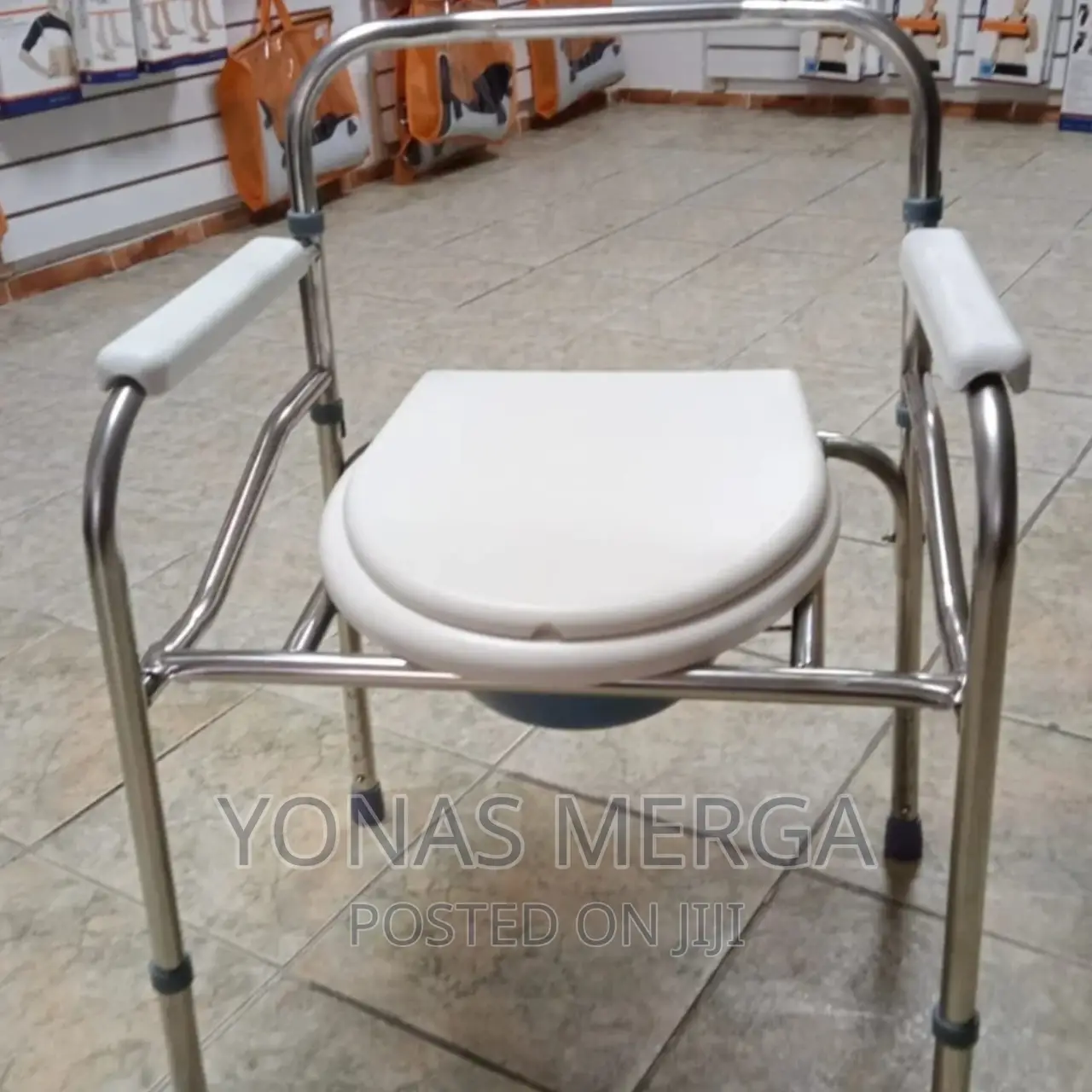 Toilet Chair 3in-1 Usage-Bedside Commode, Raised Toilet Seat