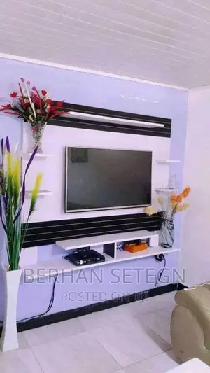 Habesha Furniture Tv Stands ግድግዳ ላይ የሚለጠፉ ቲቪ ስታንዶች