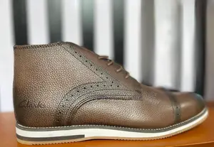 Quality Clark's Pure Leather England Ankle Boots Shoes