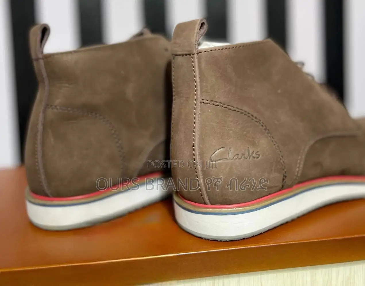 Quality Clark's Pure Leather England Ankle Boots Shoes