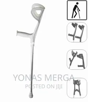 Photo - Elbow Crutches Comfortable Arm Cuff Is Height Adjustable