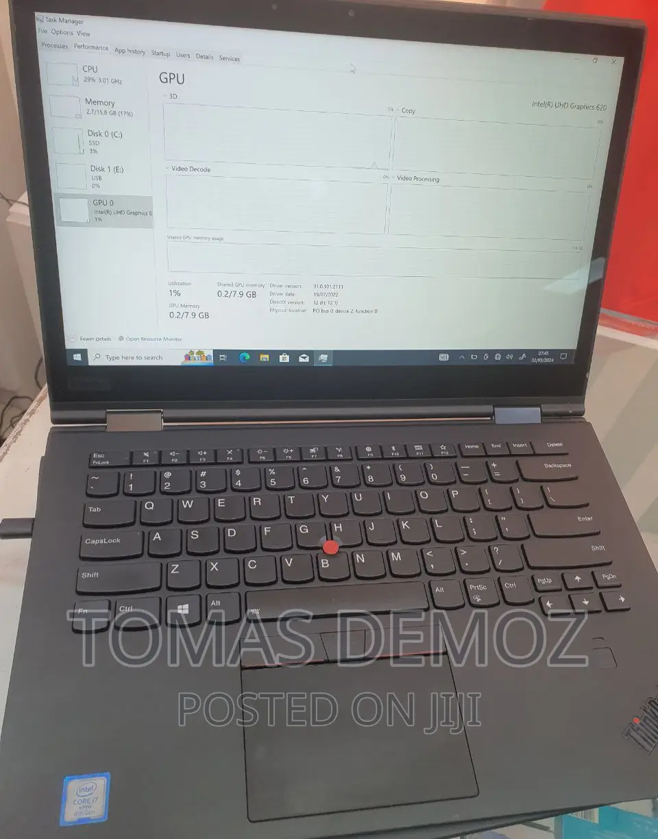 New Laptop Lenovo Thinkpad X1 Yoga 16GB Intel Core I7 SSD 512GB