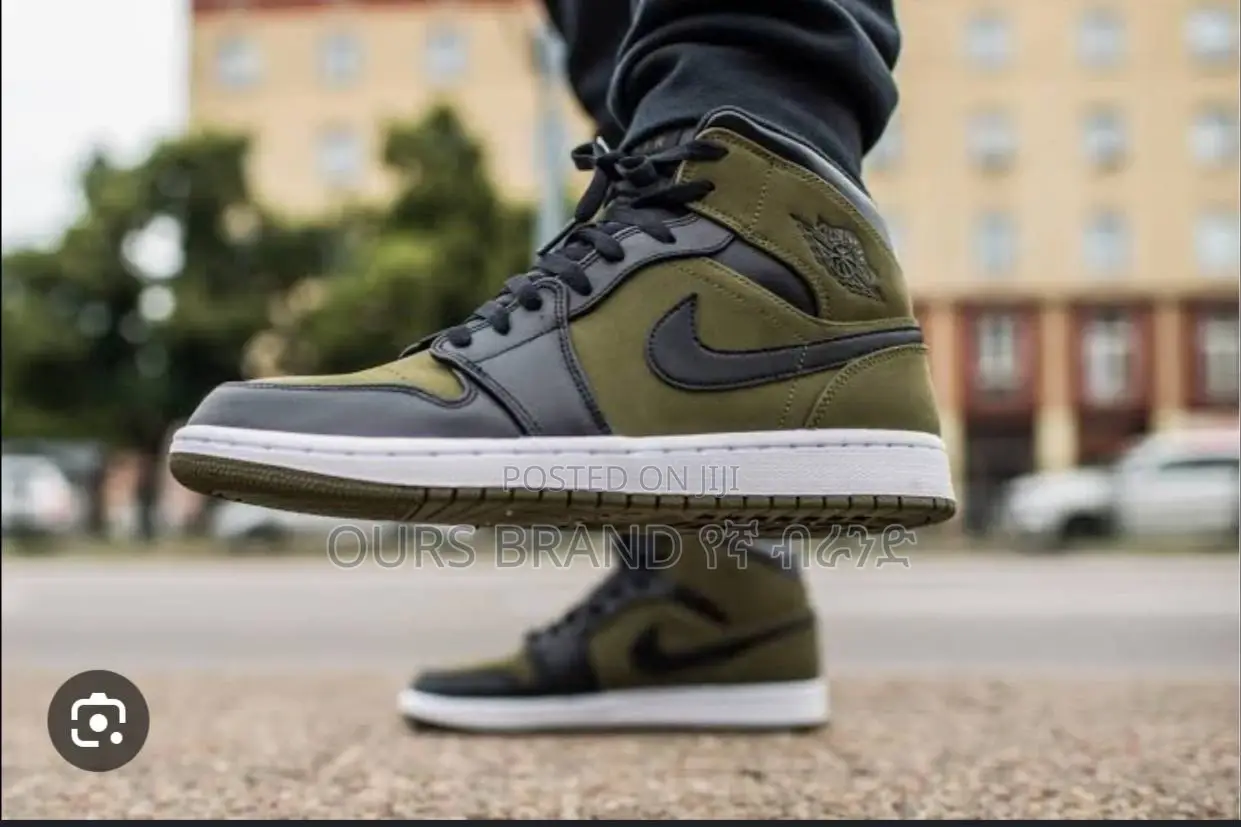 Premium Quality Nike Air Jordan 1 Olive Canvas