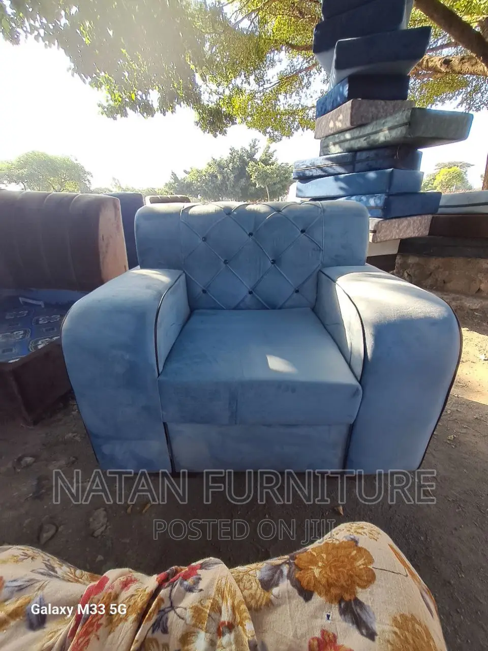 L-Shape Corner Sofa Made of Wooden Material