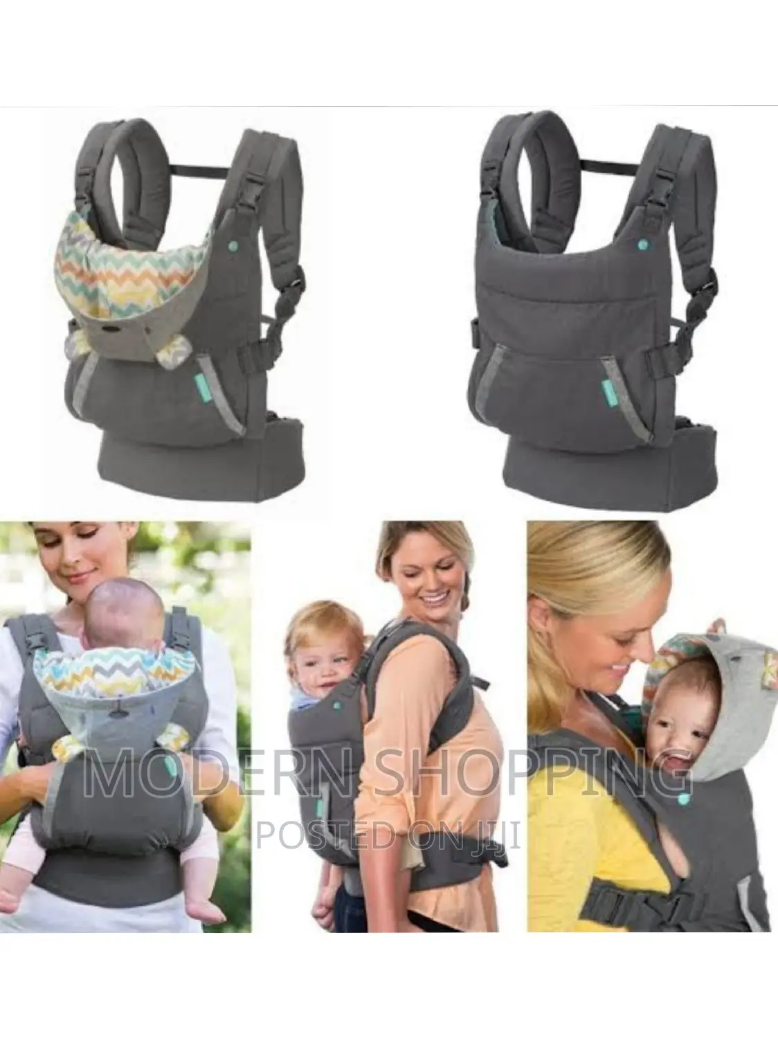 Infantino Baby Carrier (ባለ ኮፍያ)