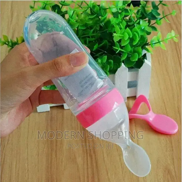 Silcone Bottle Spoon Feeder የልጆች መመገቢያ የጡጦ ማንኪያ