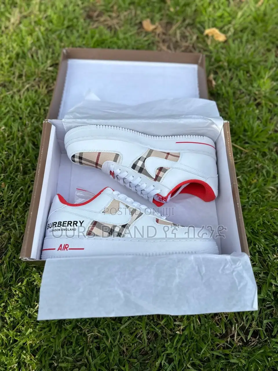 Premium Master Quality Nike Air Force 1 Burberry Shoes