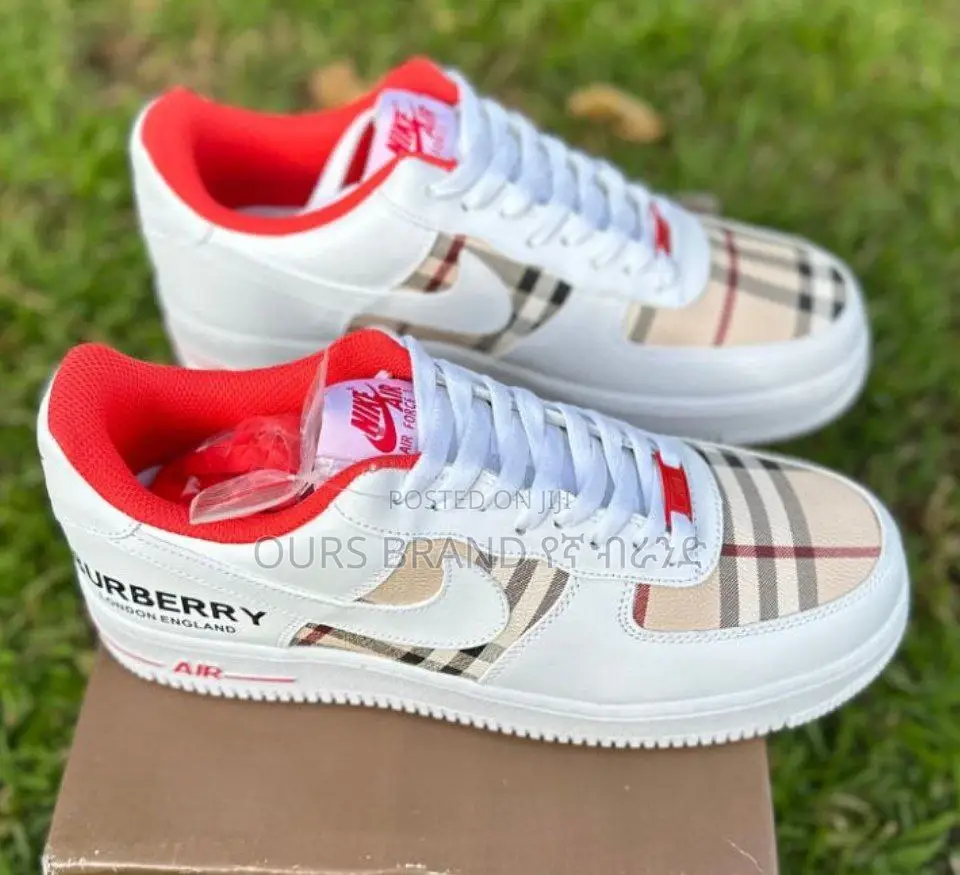 Premium Master Quality Nike Air Force 1 Burberry Shoes