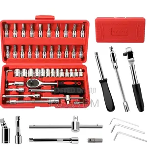 Photo - 46 Pieces 1/4 Socket Wrench