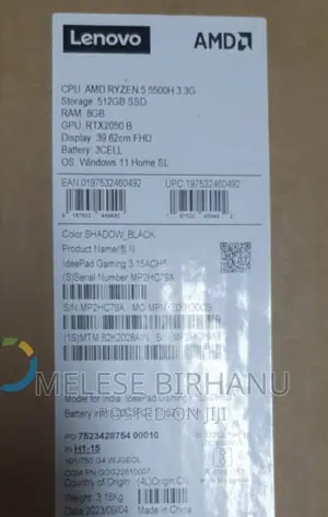 New Laptop Lenovo 8GB AMD Ryzen 5 SSD 512GB