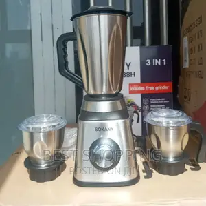 Photo - Sokany 3 in 1 Blender Unbreakable Stainless Steel