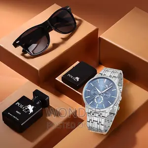 POLO AIR Men's Gift Set Watch Glasses Perfume in Gift Box
