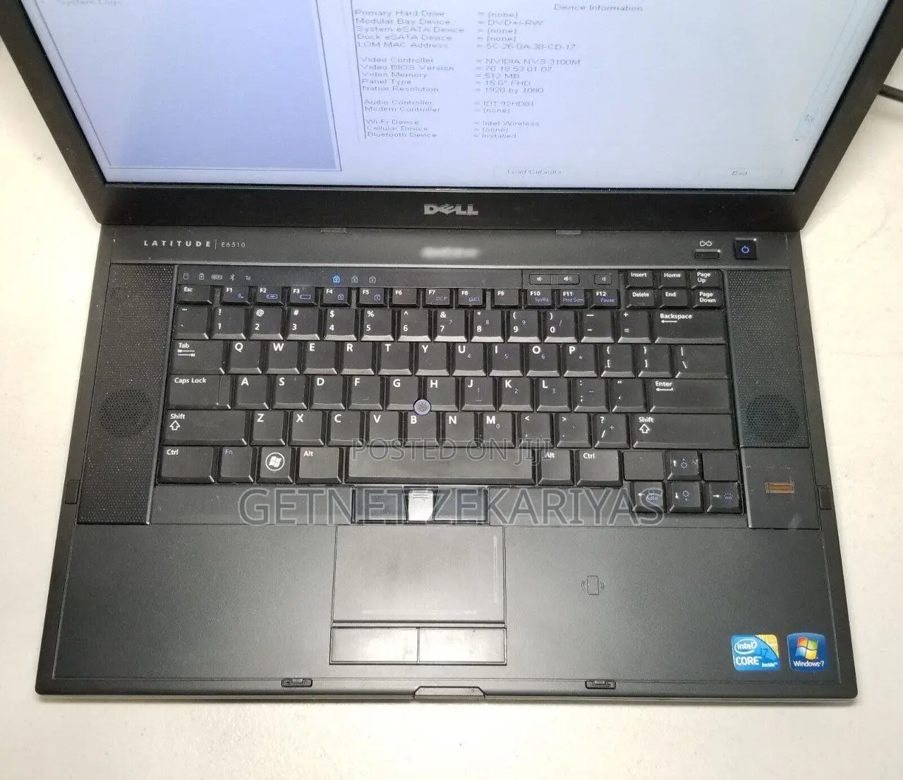 New Laptop Dell Latitude E6510 8GB Intel Core I7 SSD 500GB