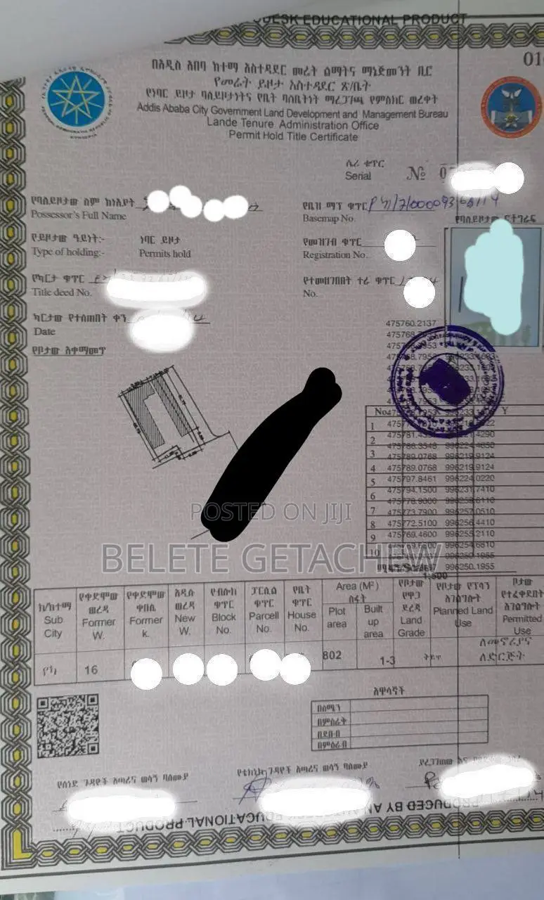 22 ካፒታል ሆቴል አካባቢ የሚሸጥ ቆንጆ ቦታ ፡ 802ካ.ሜ