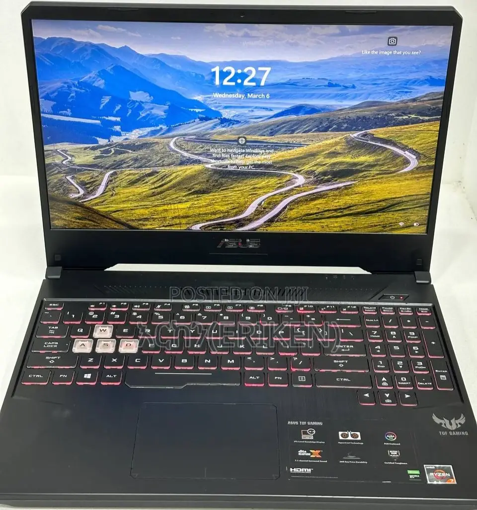 New Laptop Asus TUF Gaming FX504 16GB AMD Ryzen 7 SSD 512GB