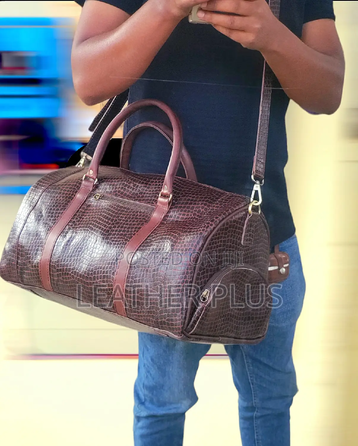 Leather Gym or Weekend Travel Bag