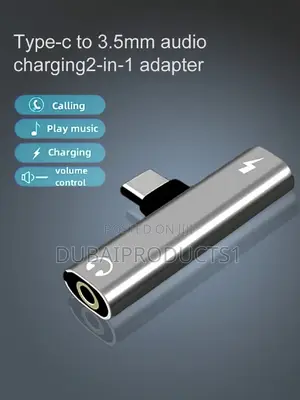 Adapter, 2-in-1 Listening to Music and Charging Converter